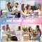 4-Pack 9" Colorful Small Gift Bags with Handles – Includes Tissue Paper for Birthdays, Parties, Weddings, Bridal Showers & Anniversaries (Colorful)